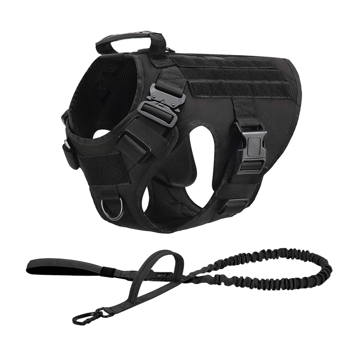 PETRAVEL CN Tactical Dog Harness Vest With Molle Pouches