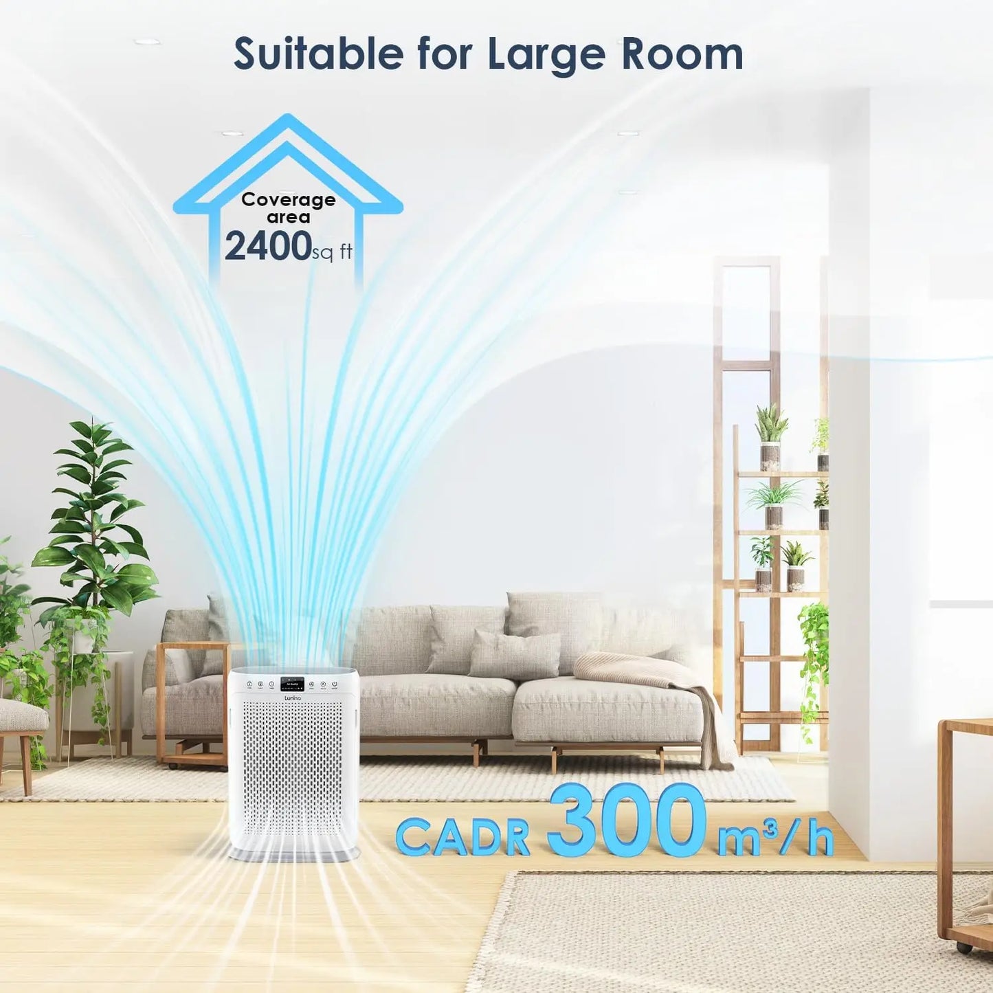 Air Purifier With H13 HEPA Filter Aromatherapy For Rooms