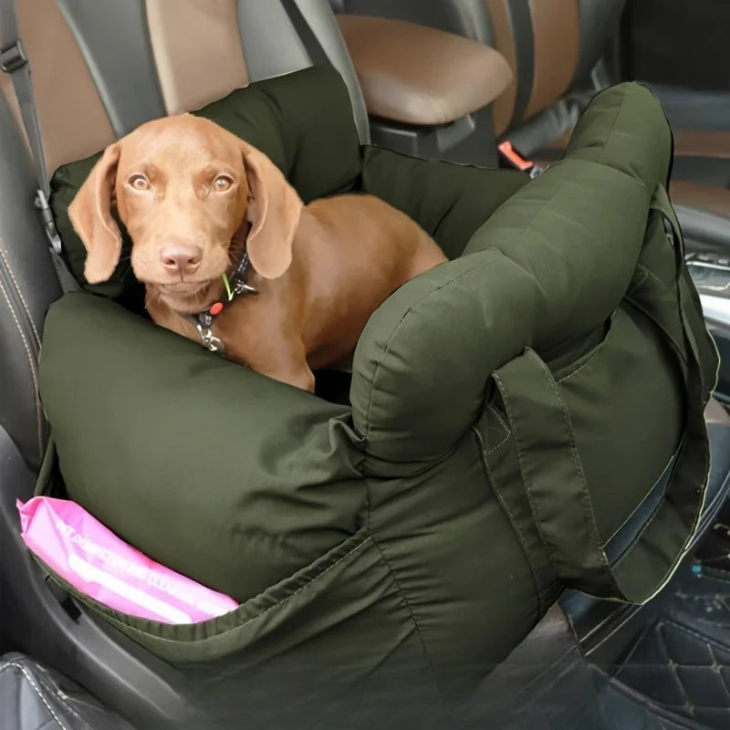Dog Car Seat With Safety Belt Non Slip Pet Bed For Cars