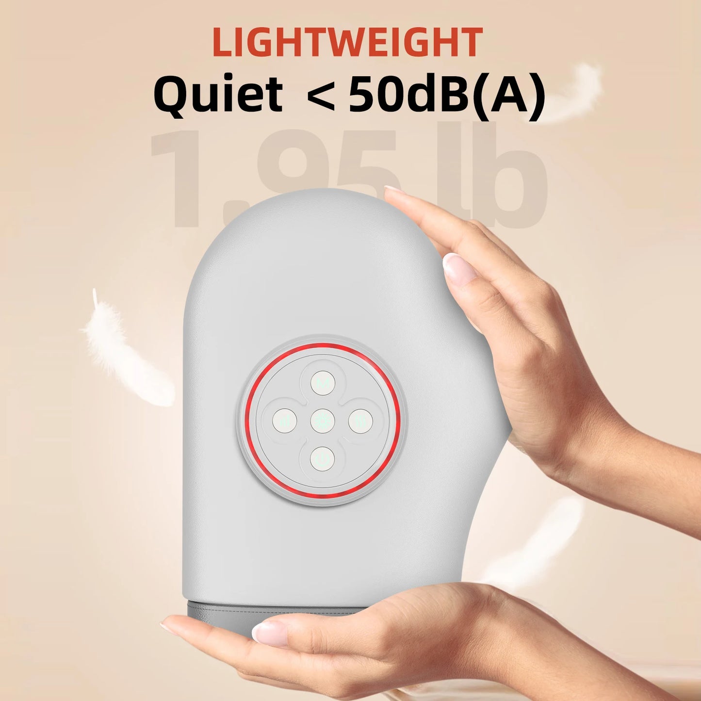 LEERCON Portable Hand Massager 1800mAh Battery With 6 Massage Modes