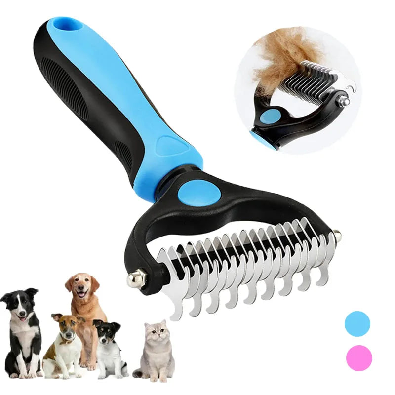 Pet Deshedding Brush For Dogs And Cats Cleaning Grooming Tool