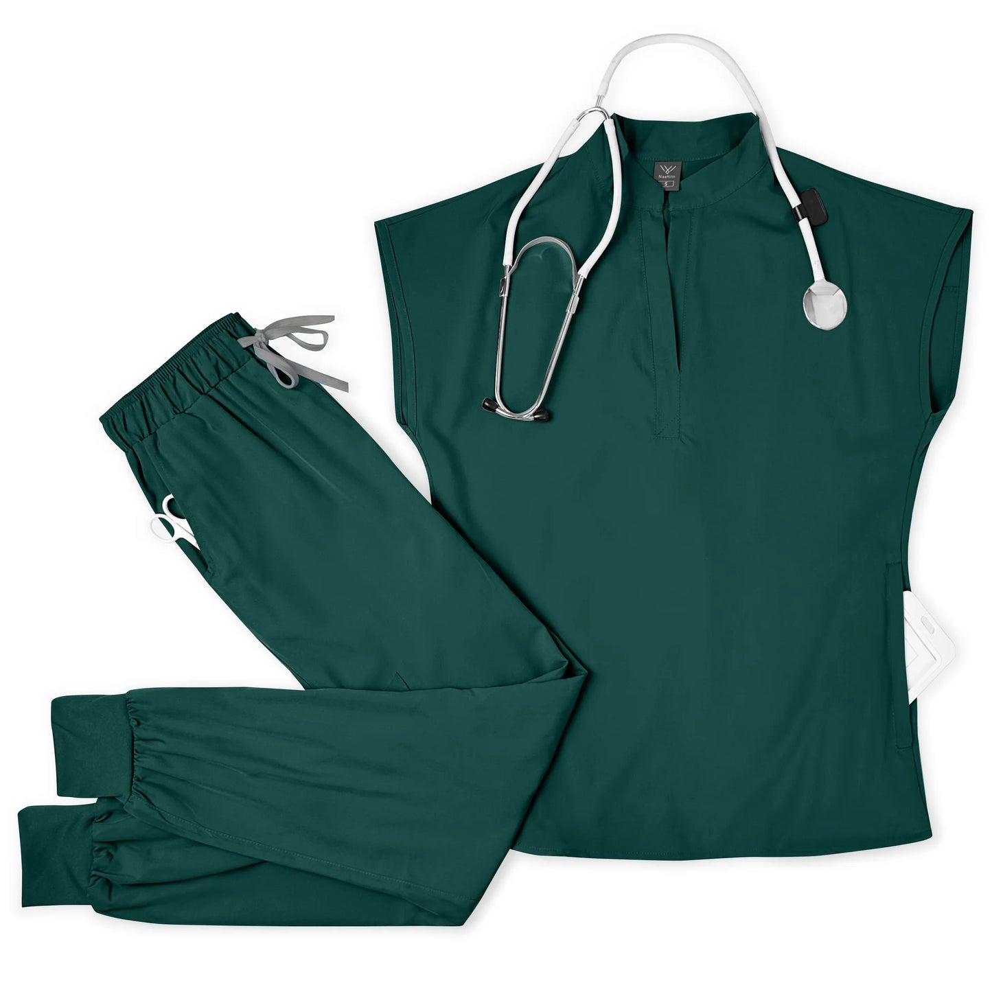Breathable Durable Scrubs Set Top And Pants For Men