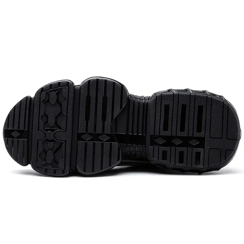 Mens Steel Toe Work Shoes Lightweight Breathable Antiskid Boots