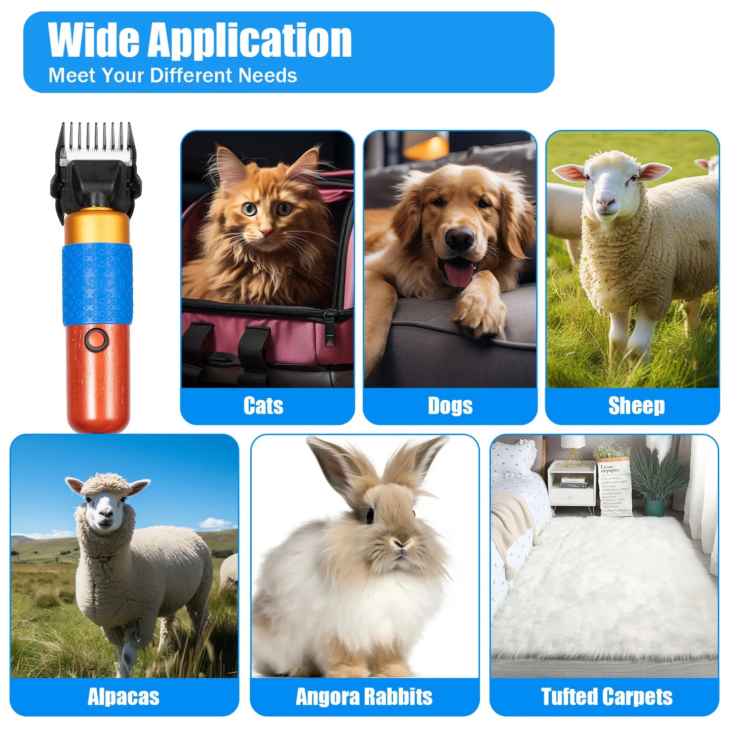 Electric Animal Fur Shears For Dog And Pet Grooming Clipper