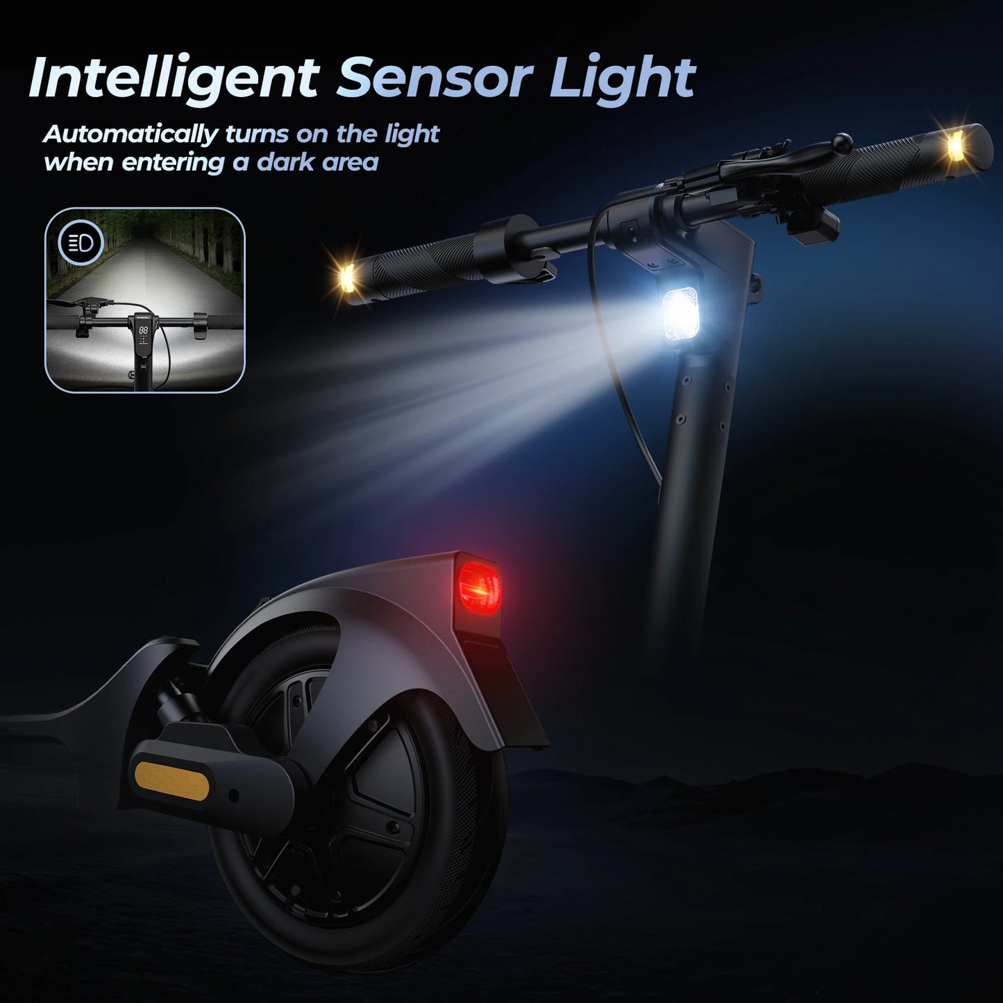 HeroPick 1000W Electric Scooter Foldable With Dual Suspension App Control