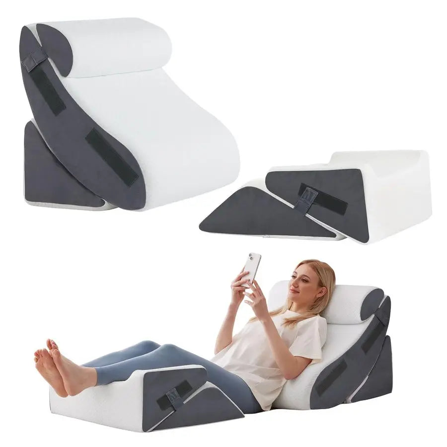 Wedge Pillow Set After Surgery for Pain Relief and Sleep