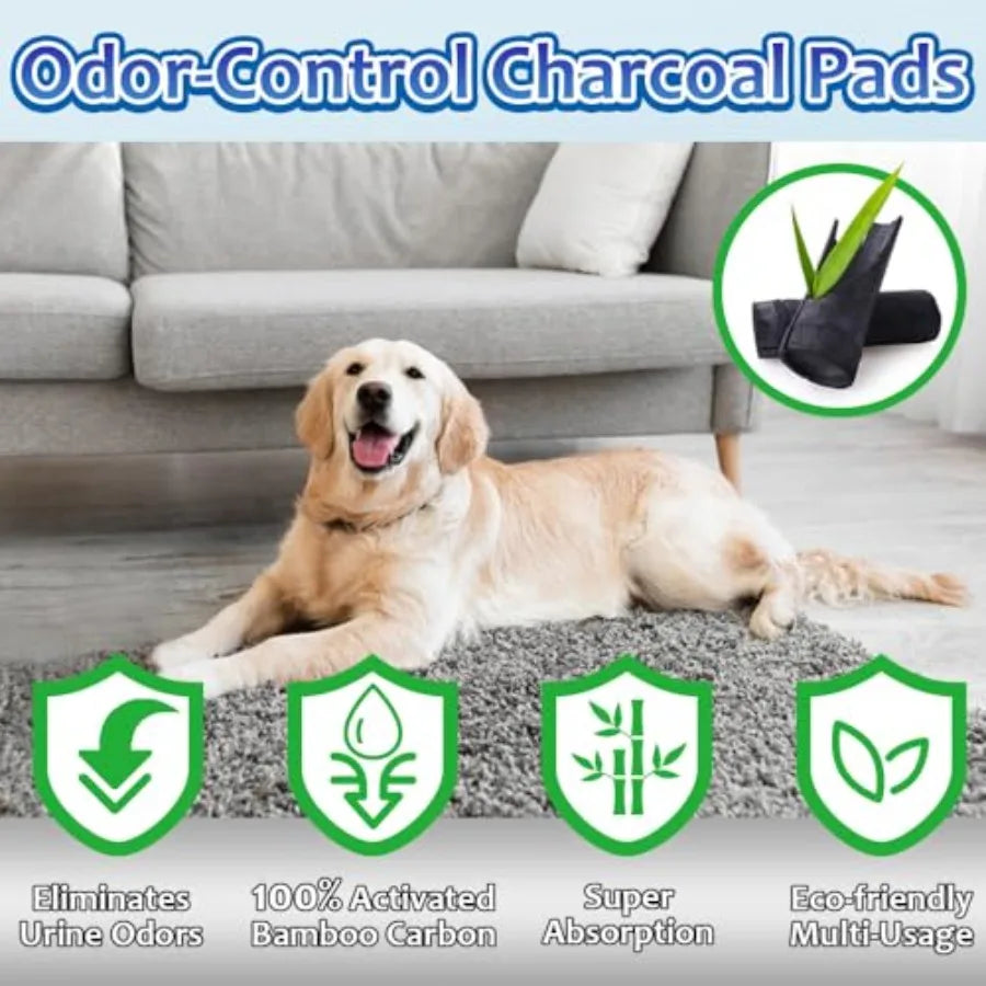 Charcoal Dog Pee Pads Odor Control Disposable Puppy Pads
