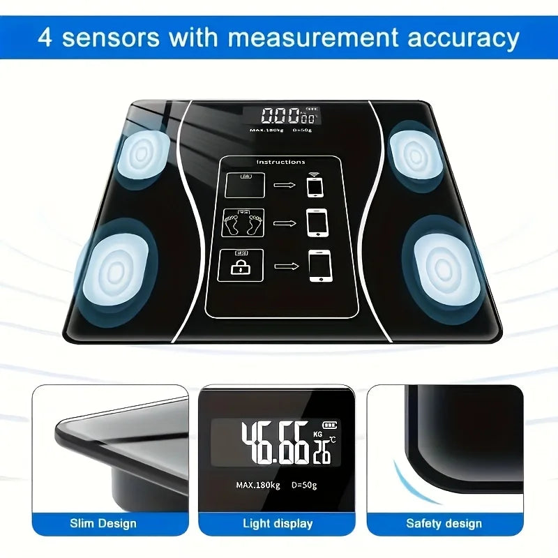 AEHOME Intelligent Digital Body Scale With Backlit LED Display