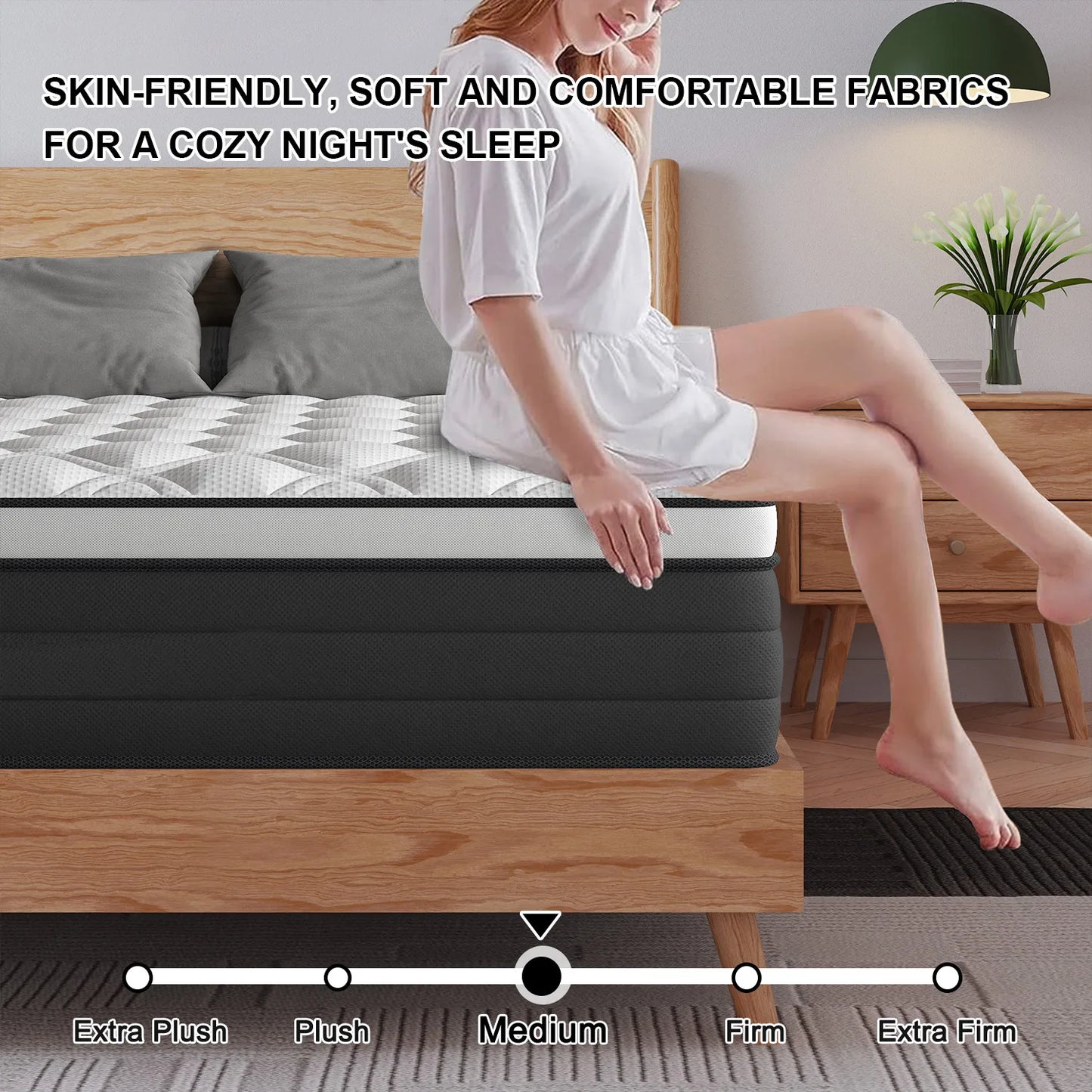 Sweetlove Hybrid Memory Foam Mattress In A Box Euro Top