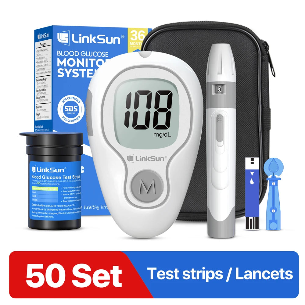 Linksun Blood Glucose Meter G4253 Complete Diabetes Testing Kit
