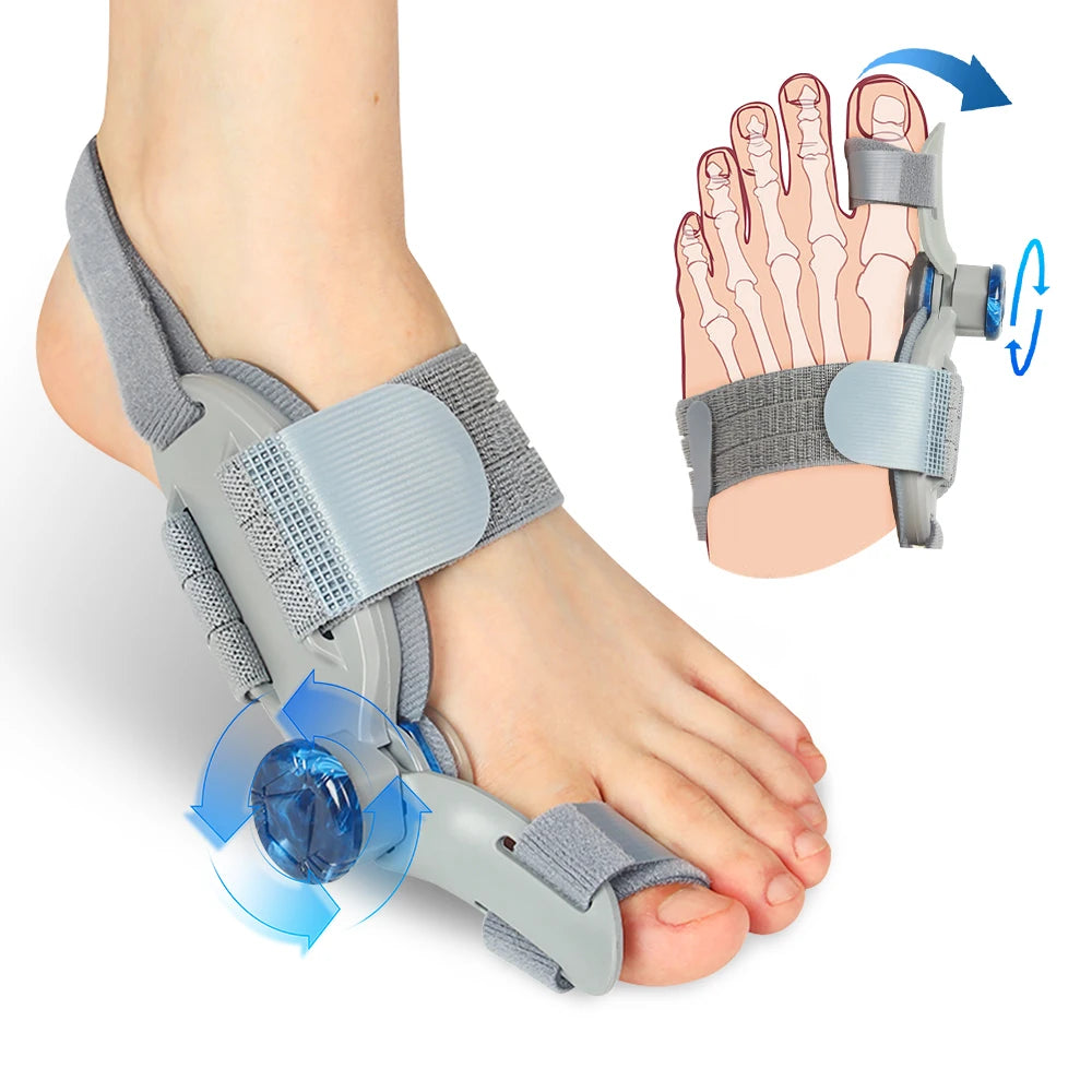 Unisex Adjustable Rotatable Toe Separator For Foot Comfort