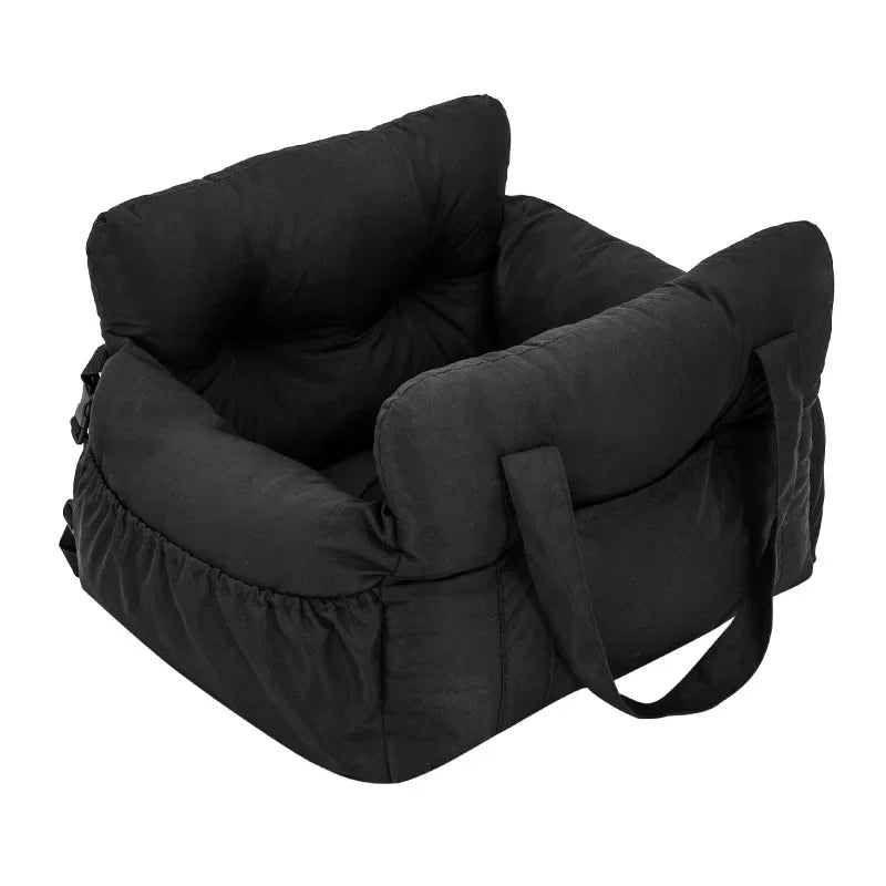 Dog Car Seat With Safety Belt Non Slip Pet Bed For Cars