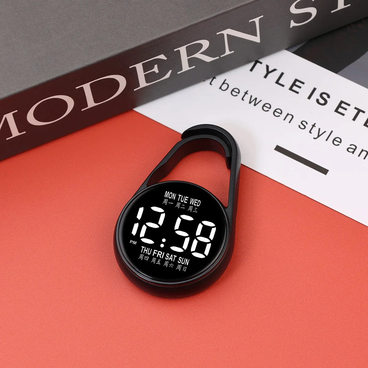 LED Hanging Watch Night Light Pocket Watch Digital Unisex