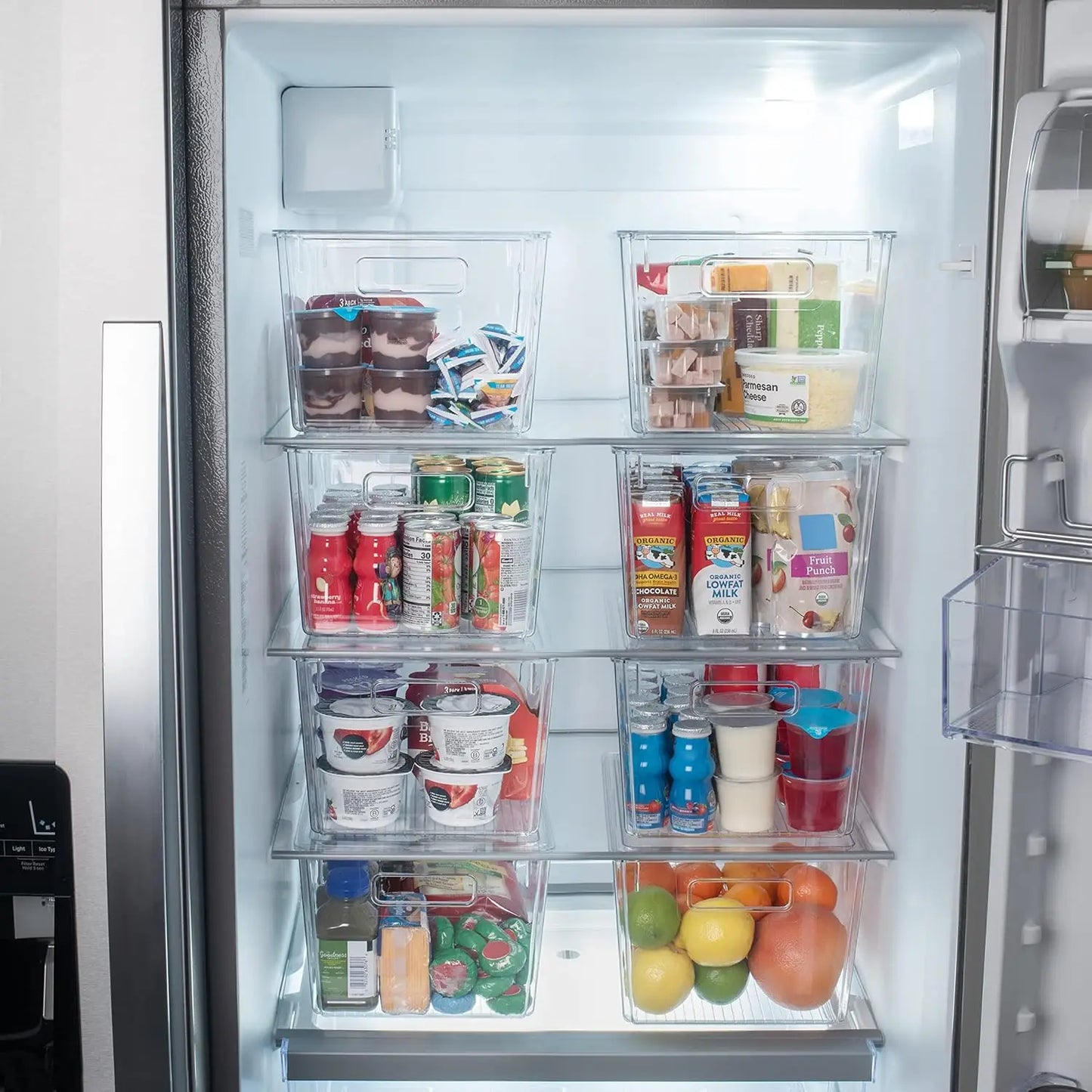 Clear Plastic Storage Bins With Lids For Pantry Organization