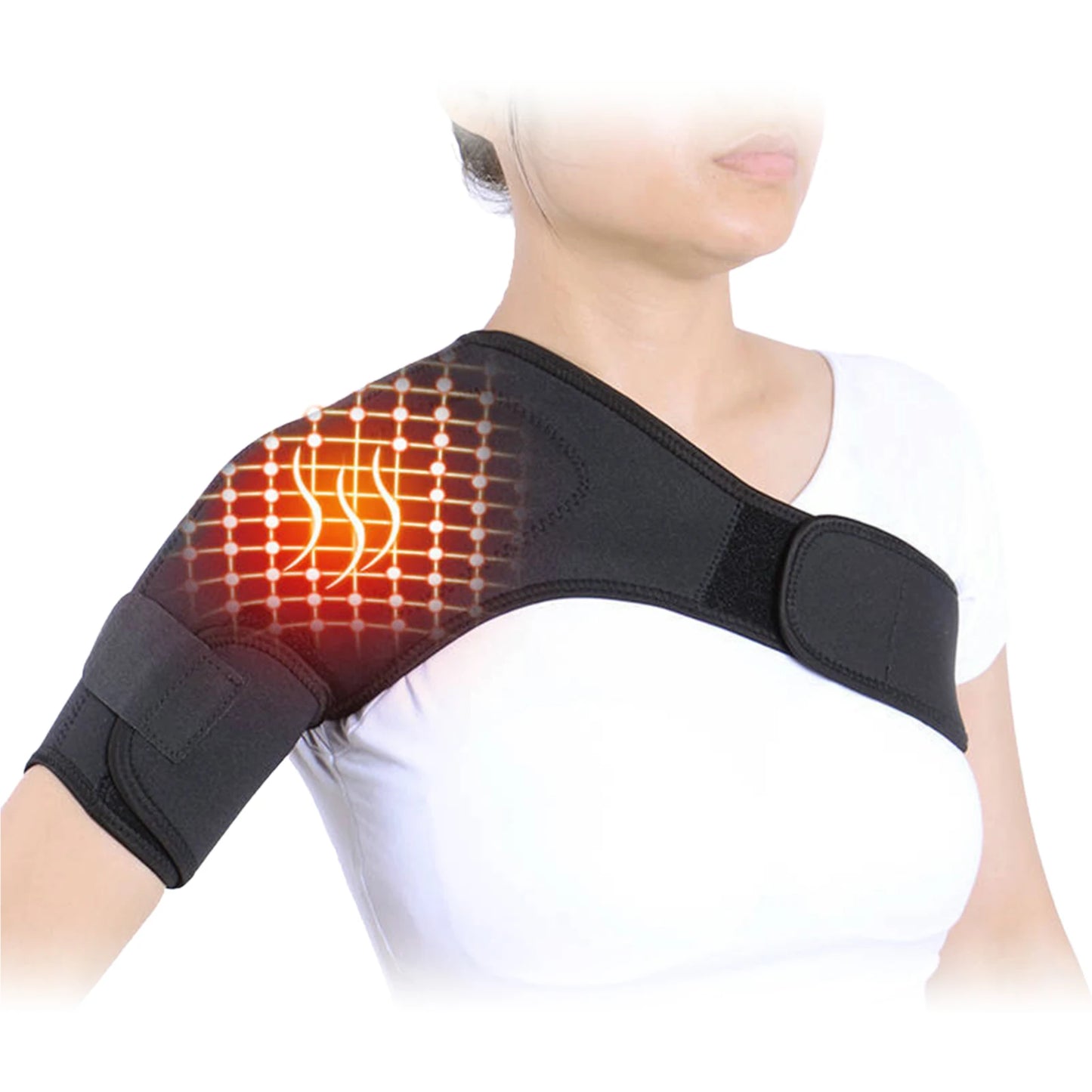 Self Heating Shoulder Strap Adjustable Thermal Pad For Pain Relief