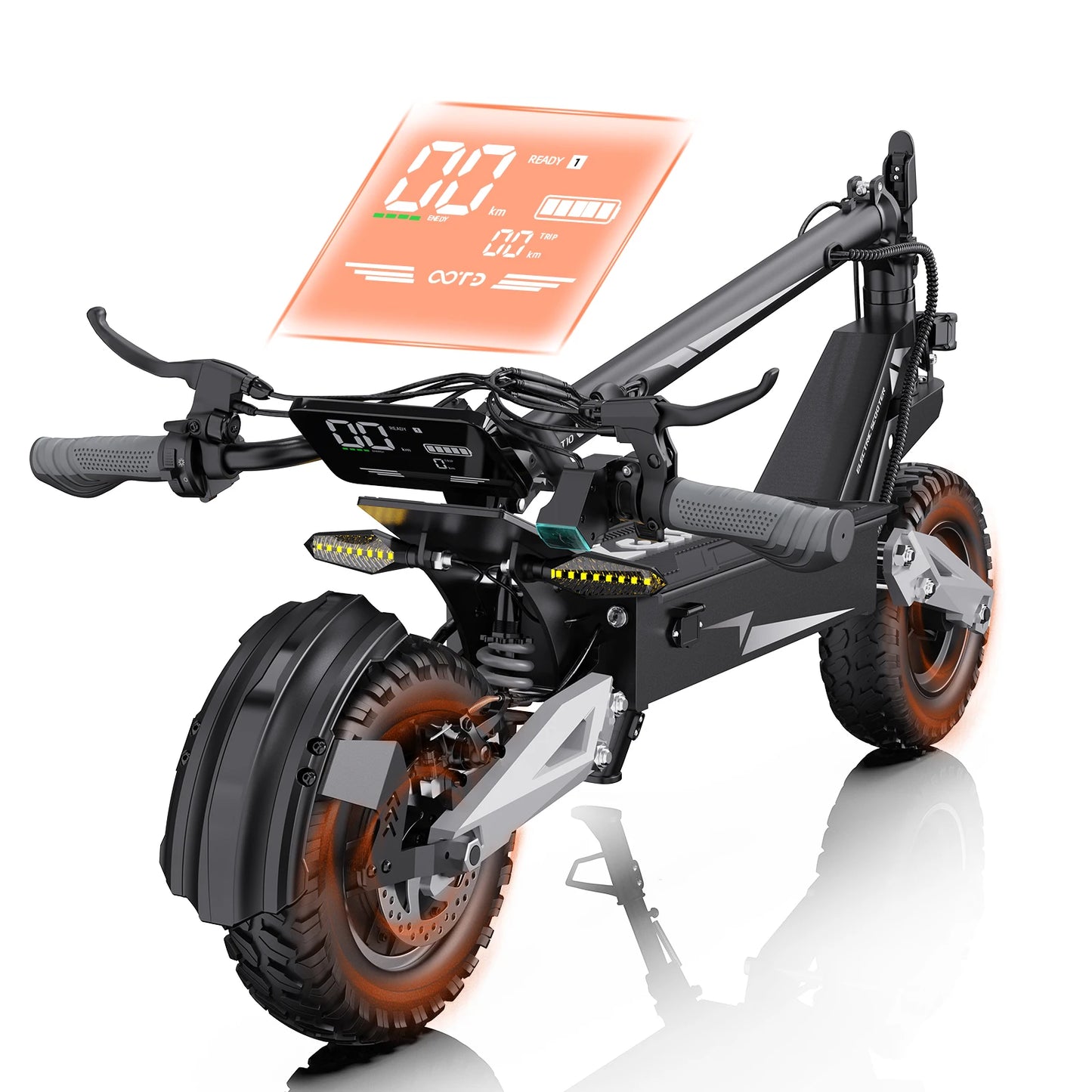 OOTD T10 900W ElectricScooter FortyEightVolt 28 To 37 Miles