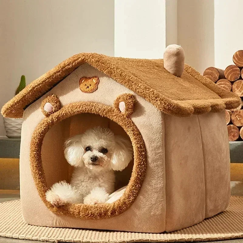 Foldable Pet House Bed For Small To Medium Dogs And Cats