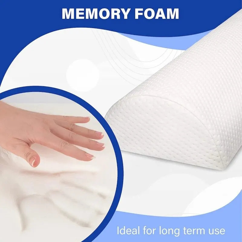 NONECN Comfort Bolster Pillow For Legs Back Head Memory Foam