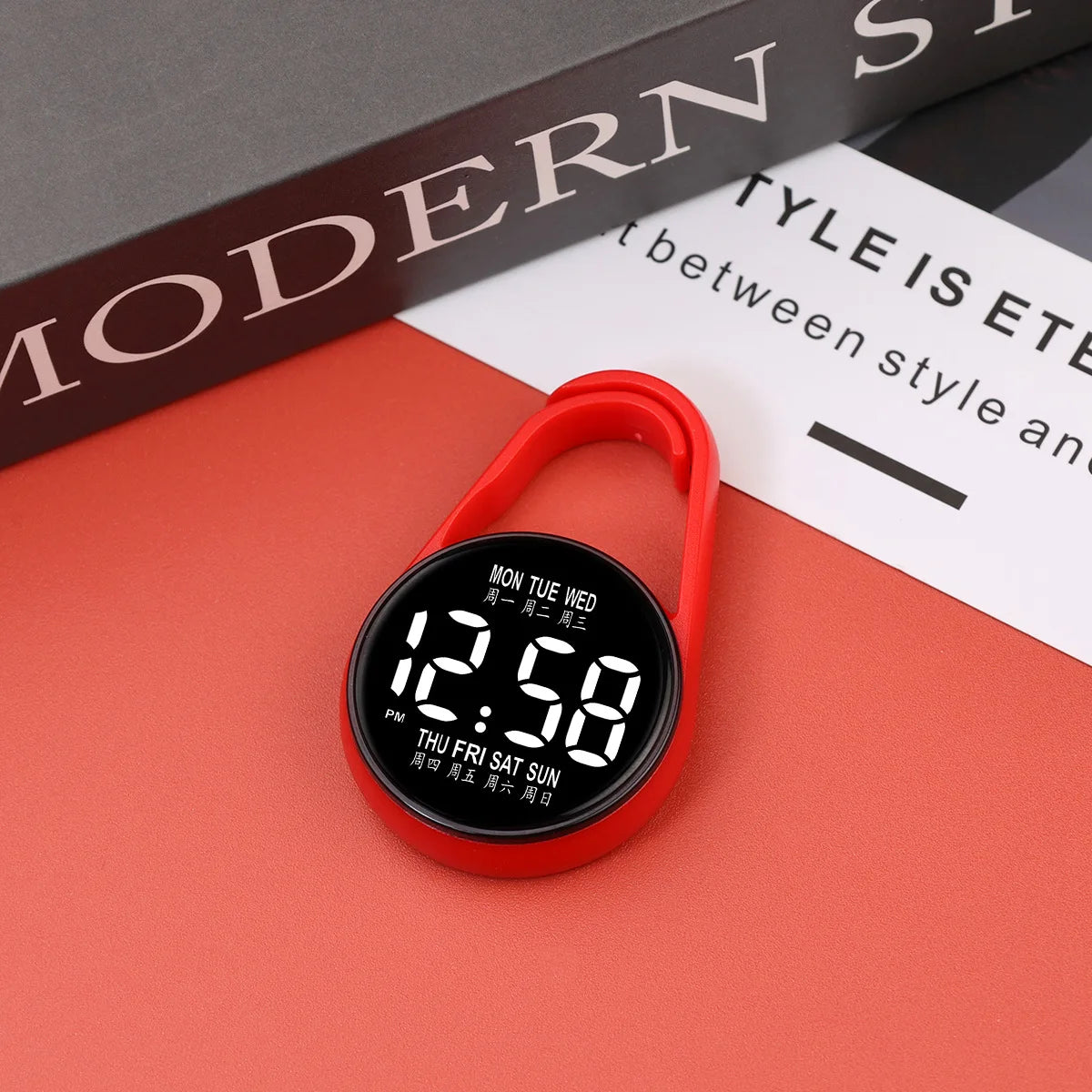 LED Hanging Watch Night Light Pocket Watch Digital Unisex