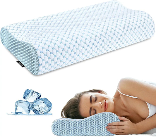 Memory Foam Neck Pillow For Pain Relief And Support