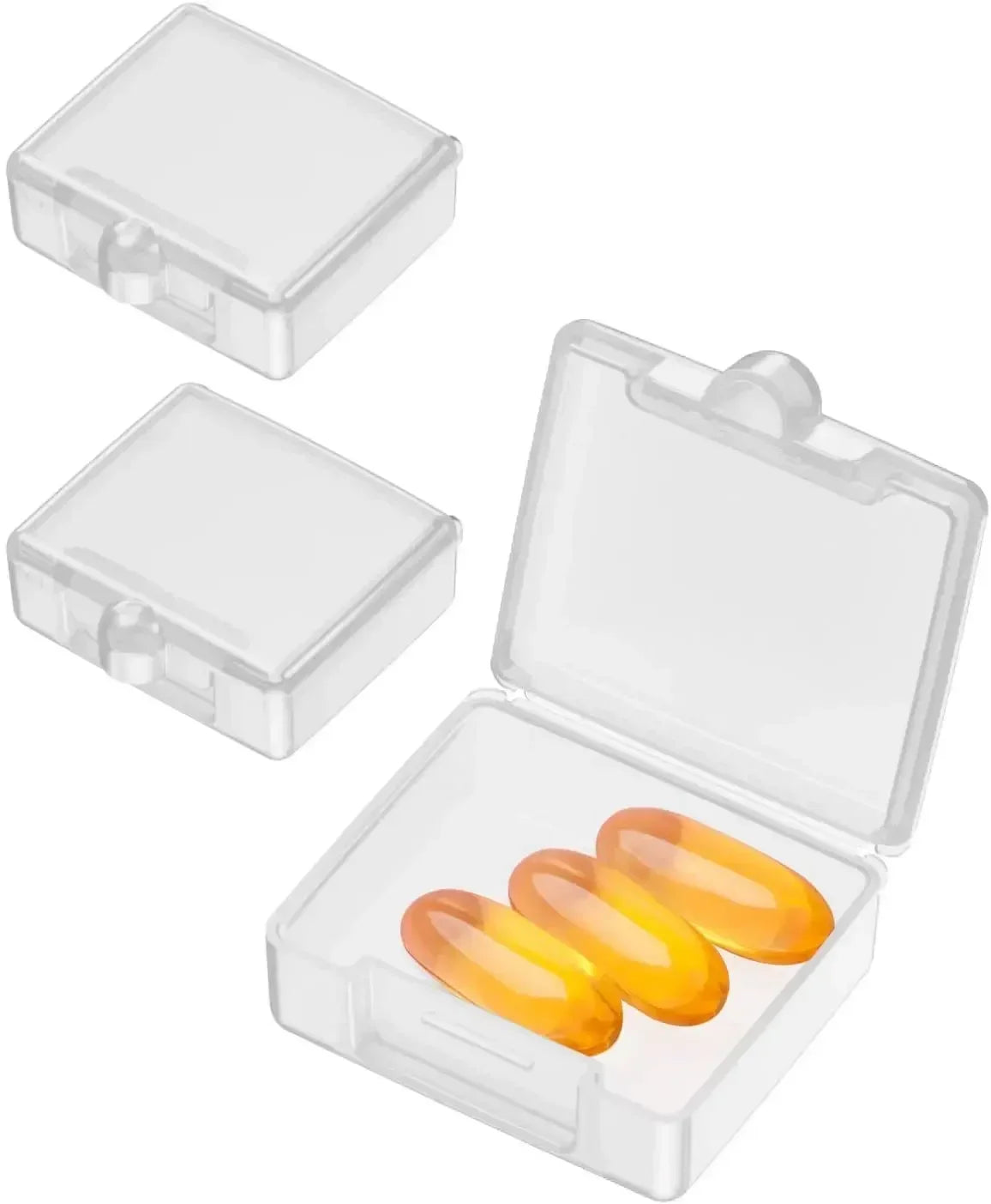Dawndesslo 3 Pcs Portable Mini Pill Box Organizer Travel Companion