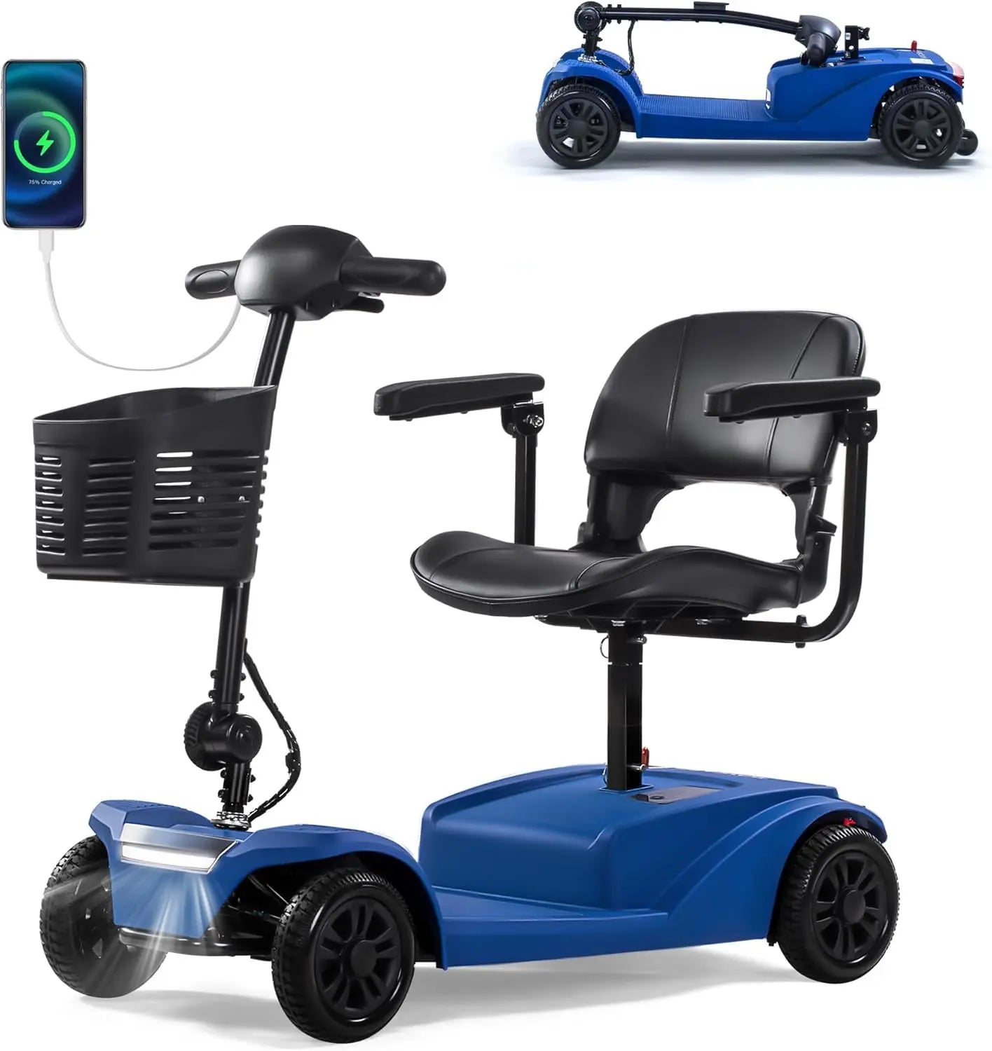 Long Range Mobility Scooter 15 Mile Range 300 Lb Capacity