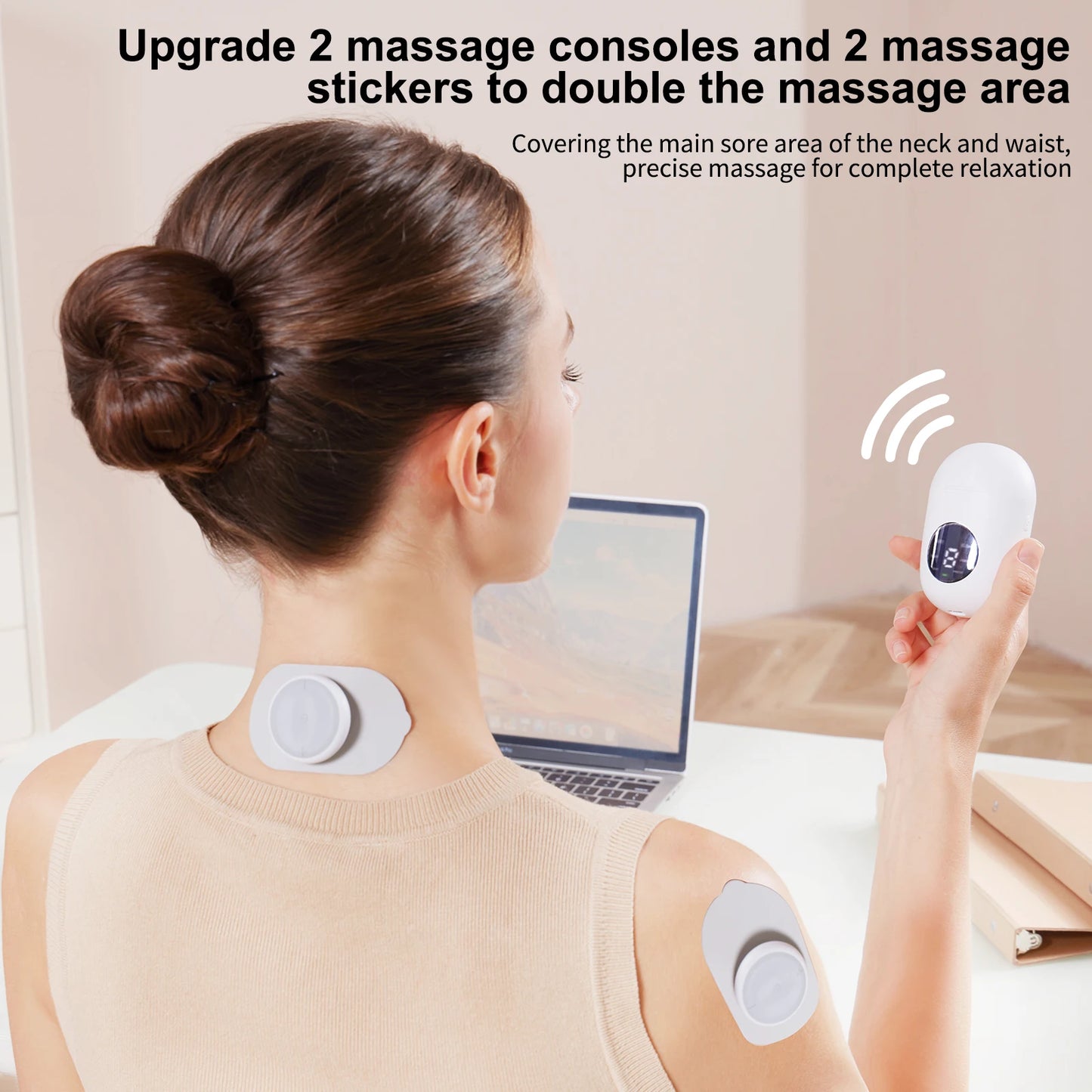 MASGRE Wireless TENS EMS Unit With Pads For Muscle Stimulation