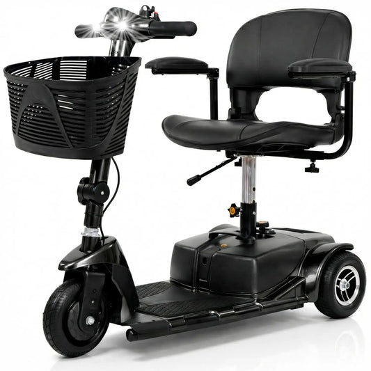 3 Wheel Mobility Scooter Electric Powered Folding Compact for Adults