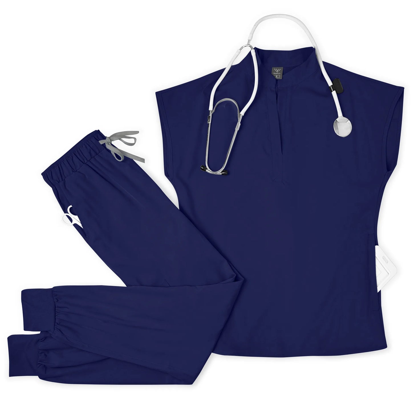 Breathable Durable Scrubs Set Top And Pants For Men