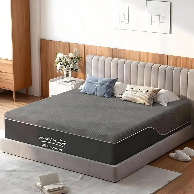 MOYU Gel Memory Foam Mattress Pressure Relief and Motion Isolation