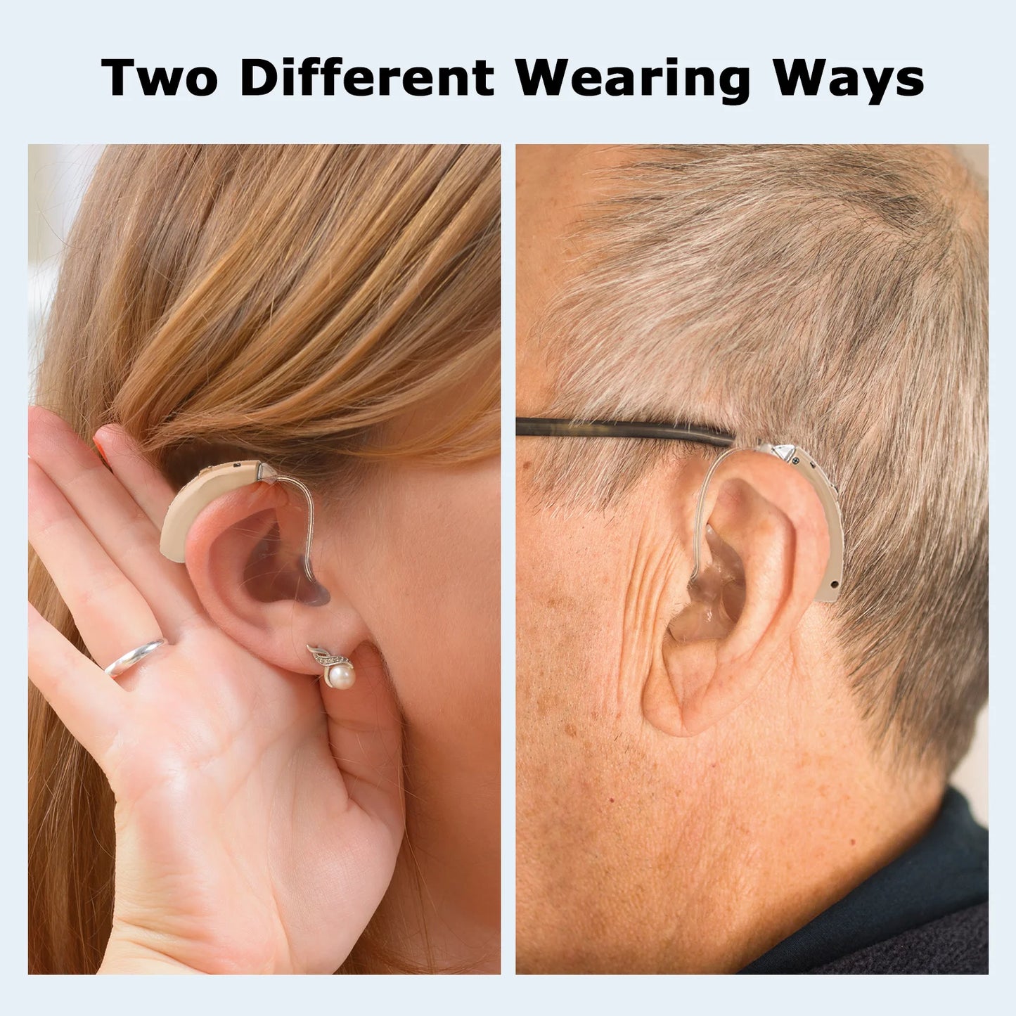 KFCOPTEE ZF-M909 Rechargeable Behind-The-Ear Hearing Aids