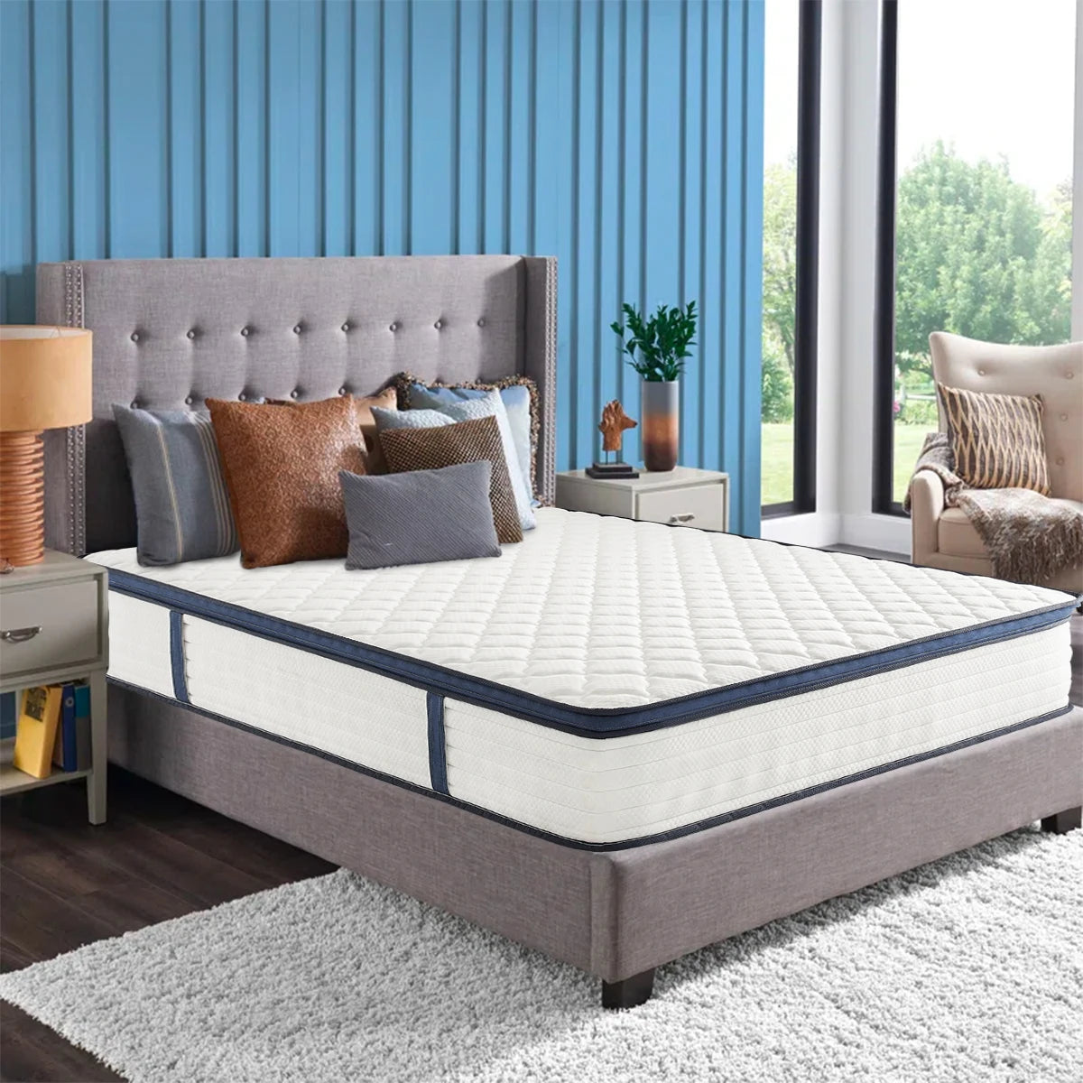 Amztree Gel Memory Foam Hybrid Mattress For Comfort