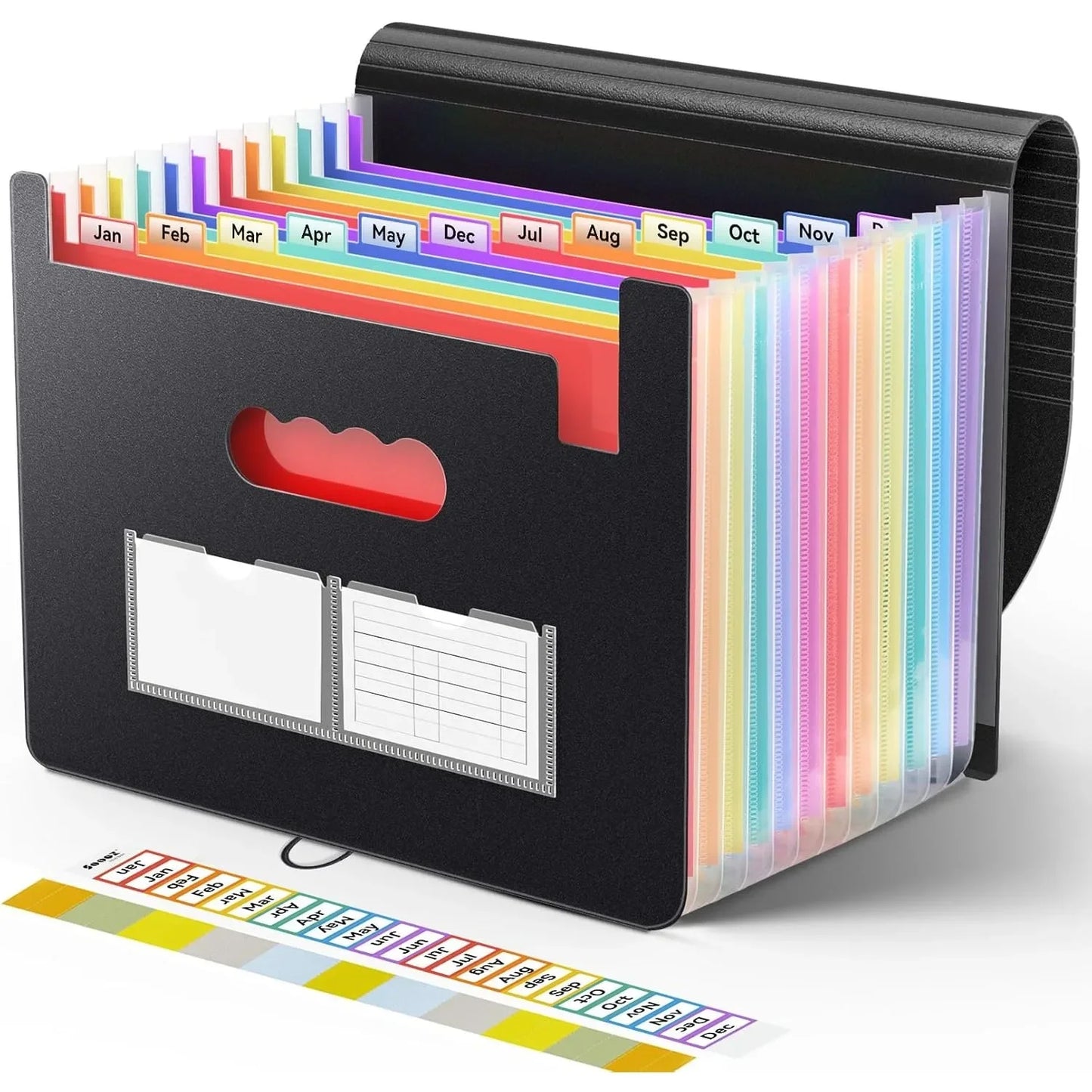 Accordion File Organizer With 12 Pockets