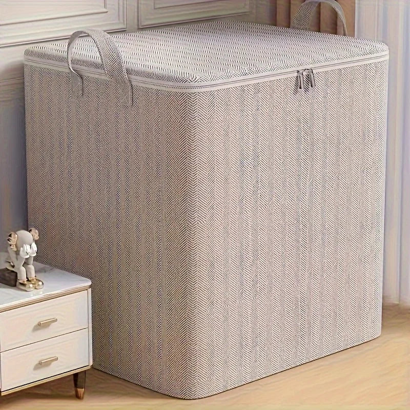 Storage Box With Lid Nonwoven Fabric For Home Organization