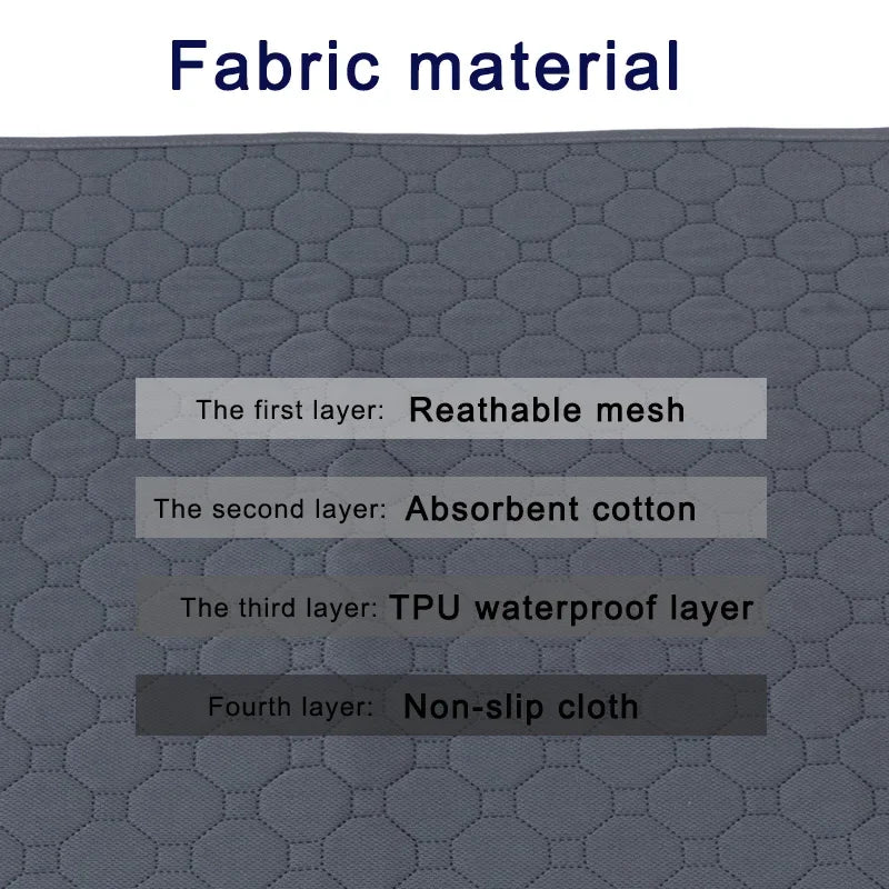 Washable Dog Diaper Mat Pee Pad Waterproof Reusable
