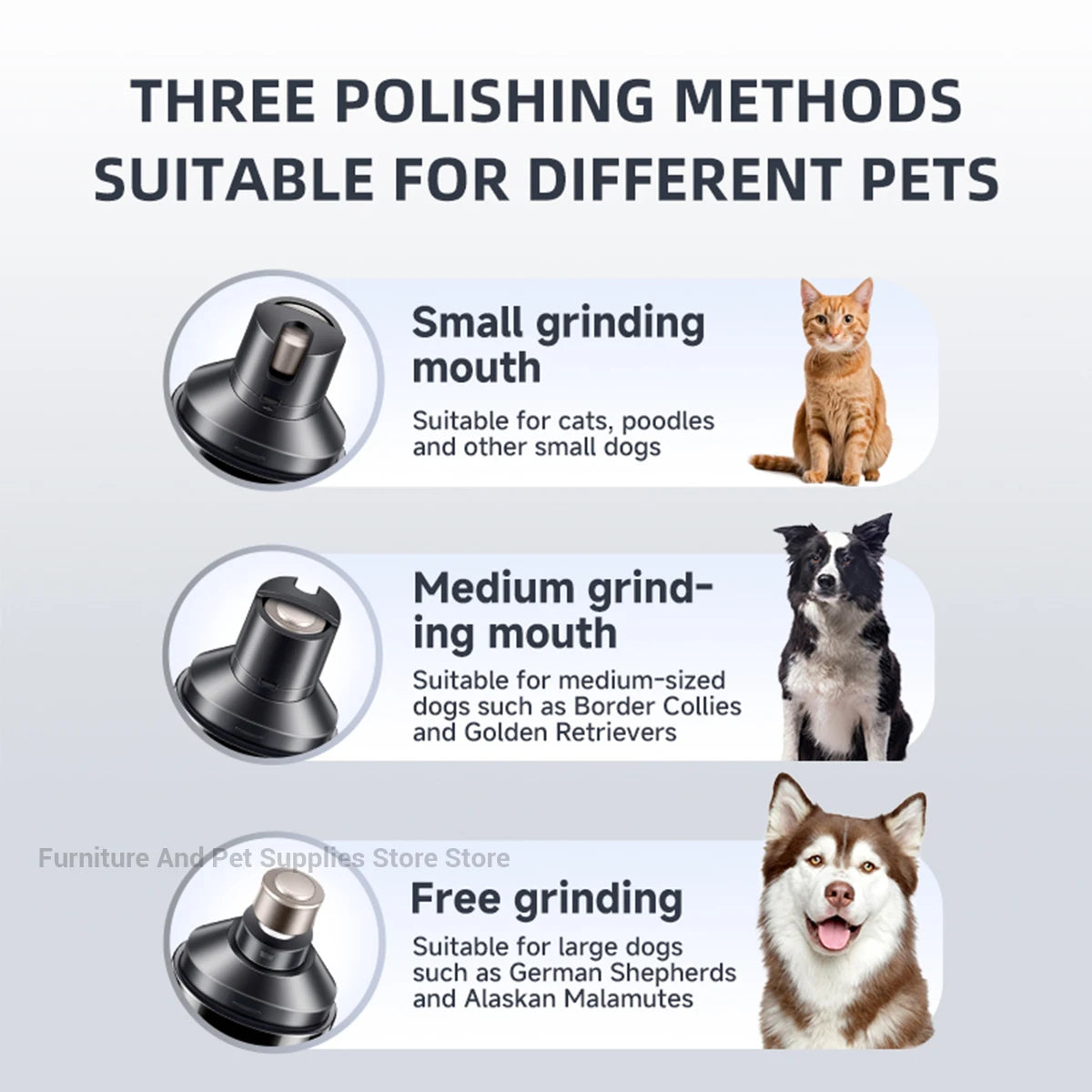 Electric Dog Nail Grinder USB Rechargeable Pet Nail Trimmers