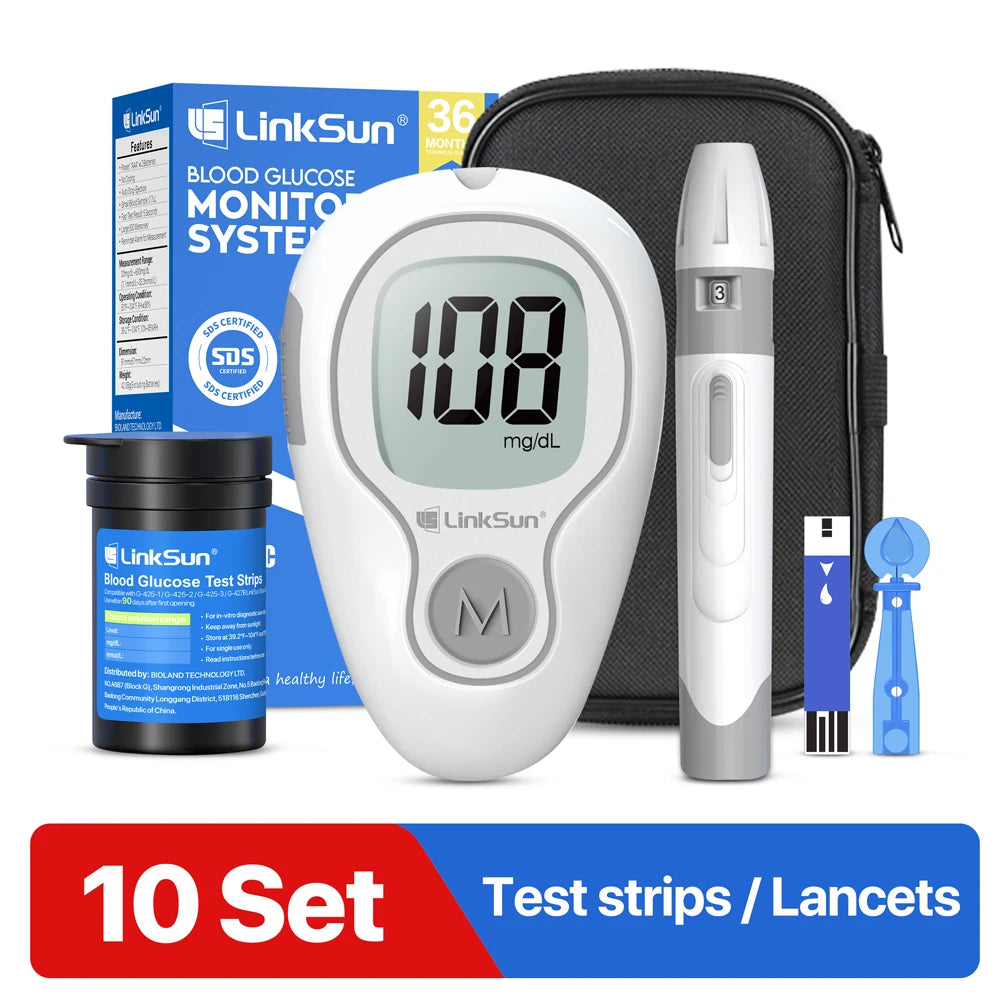Linksun Blood Glucose Meter G4253 Complete Diabetes Testing Kit
