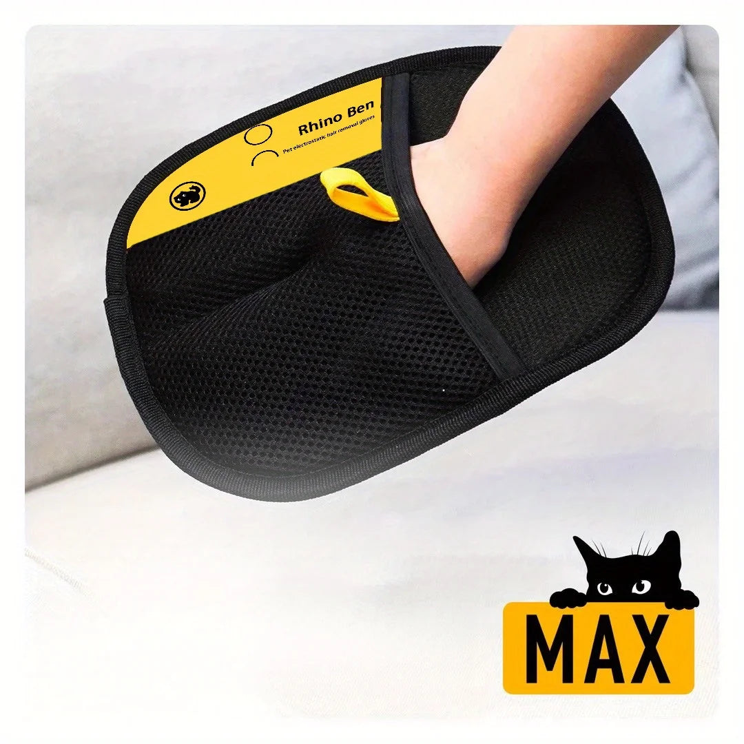 Pet Hair Removal Gloves Double Sided Grooming Anti Shedding Tools