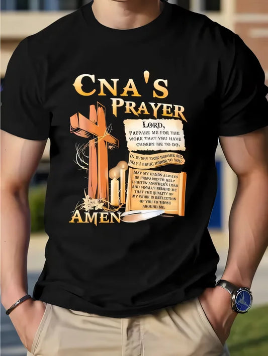 CNA Prayer T Shirt Nursing Assistant Gift Inspirational Quote Tee