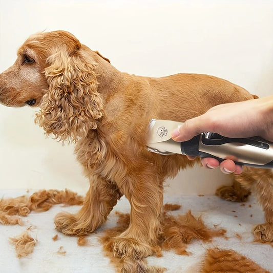 SHUYU Pet Hair Trimmer Kit Electric Precision Clippers For Dogs Cats