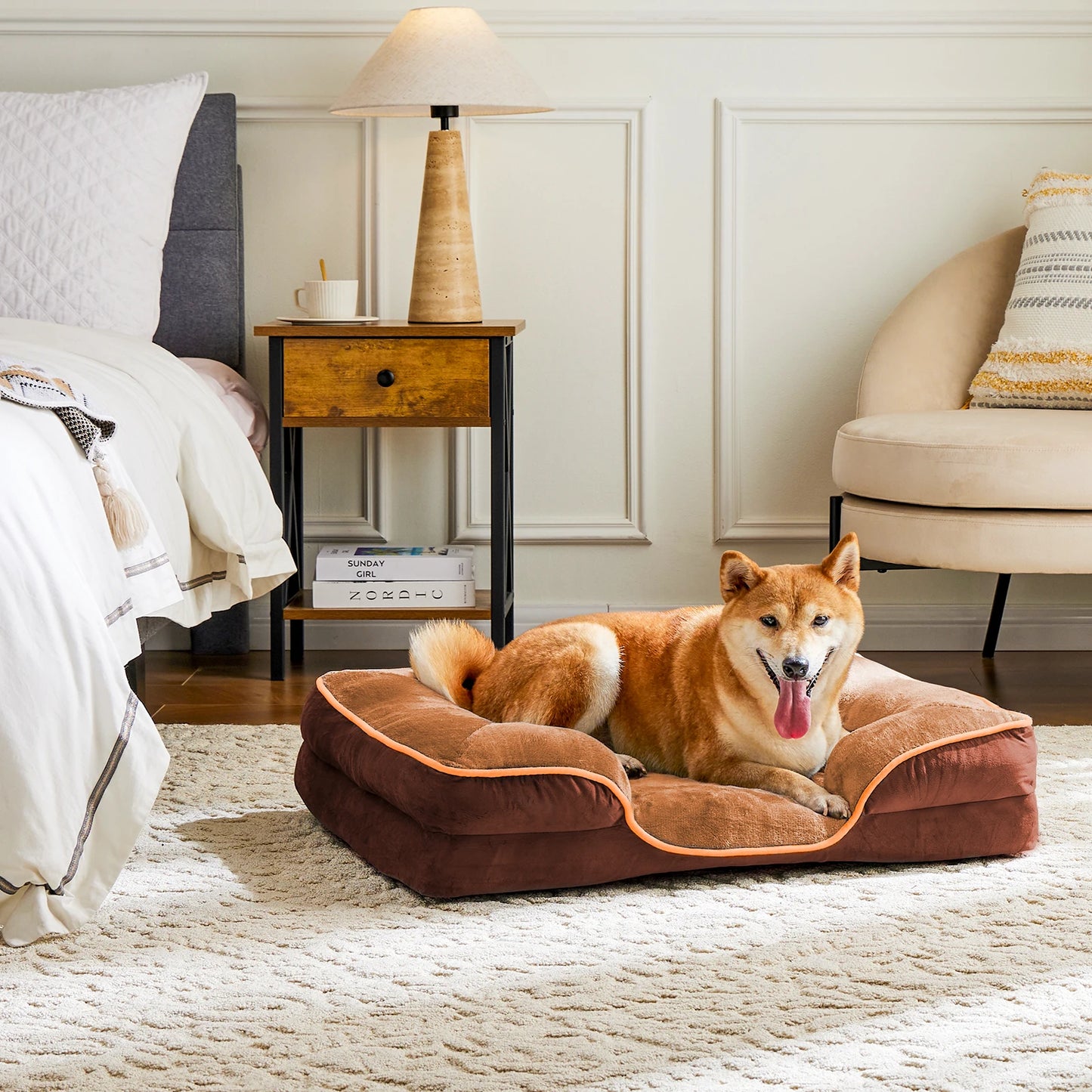 JHK Orthopedic Memory Foam Dog Bed For Small Dogs Cats