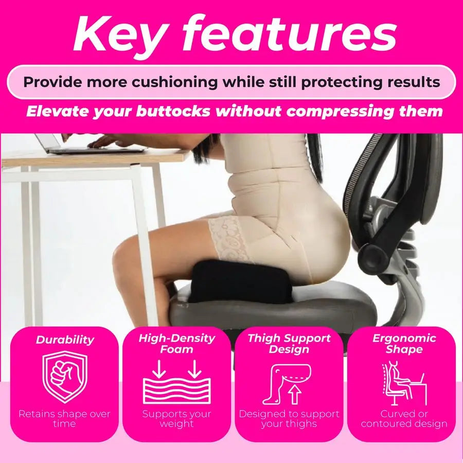BBL Post Surgery Car Pillow for Driving and Sitting Support