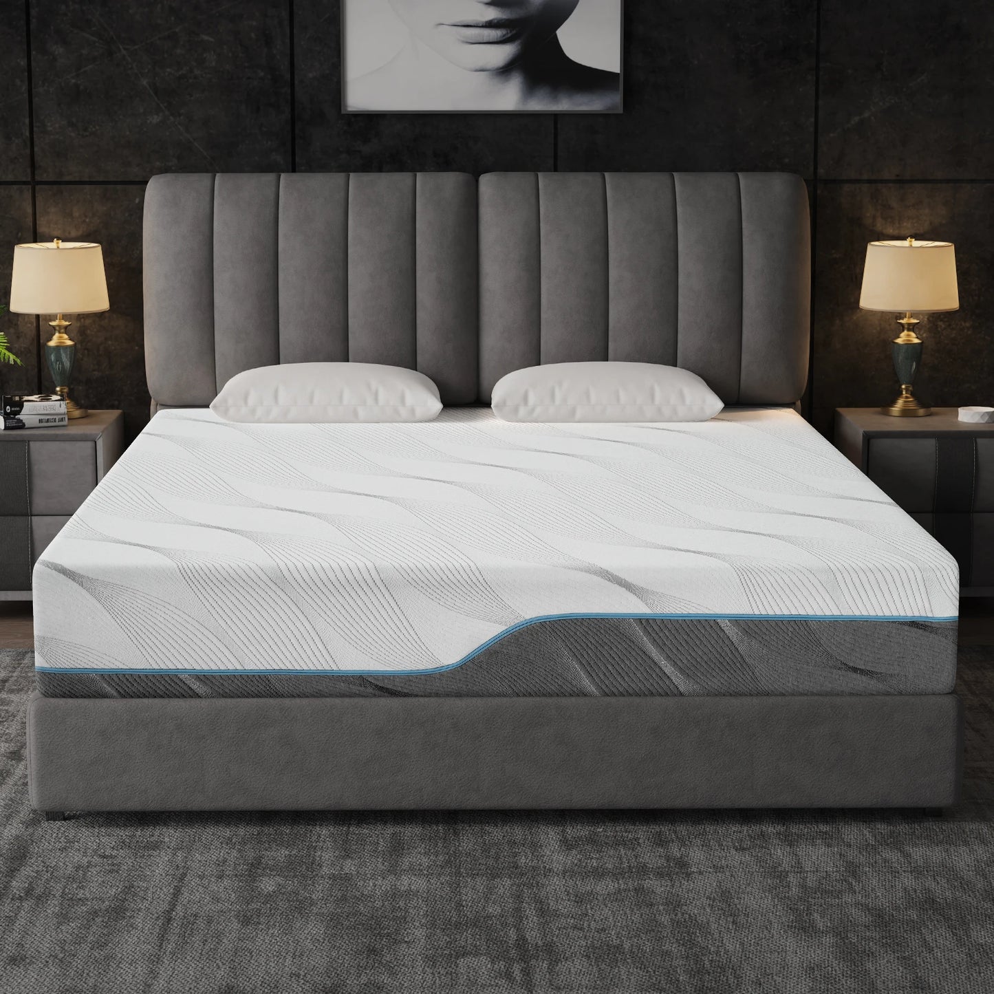 Hcore Extra Firm Flippable Mattress For Back Pain Memory Foam