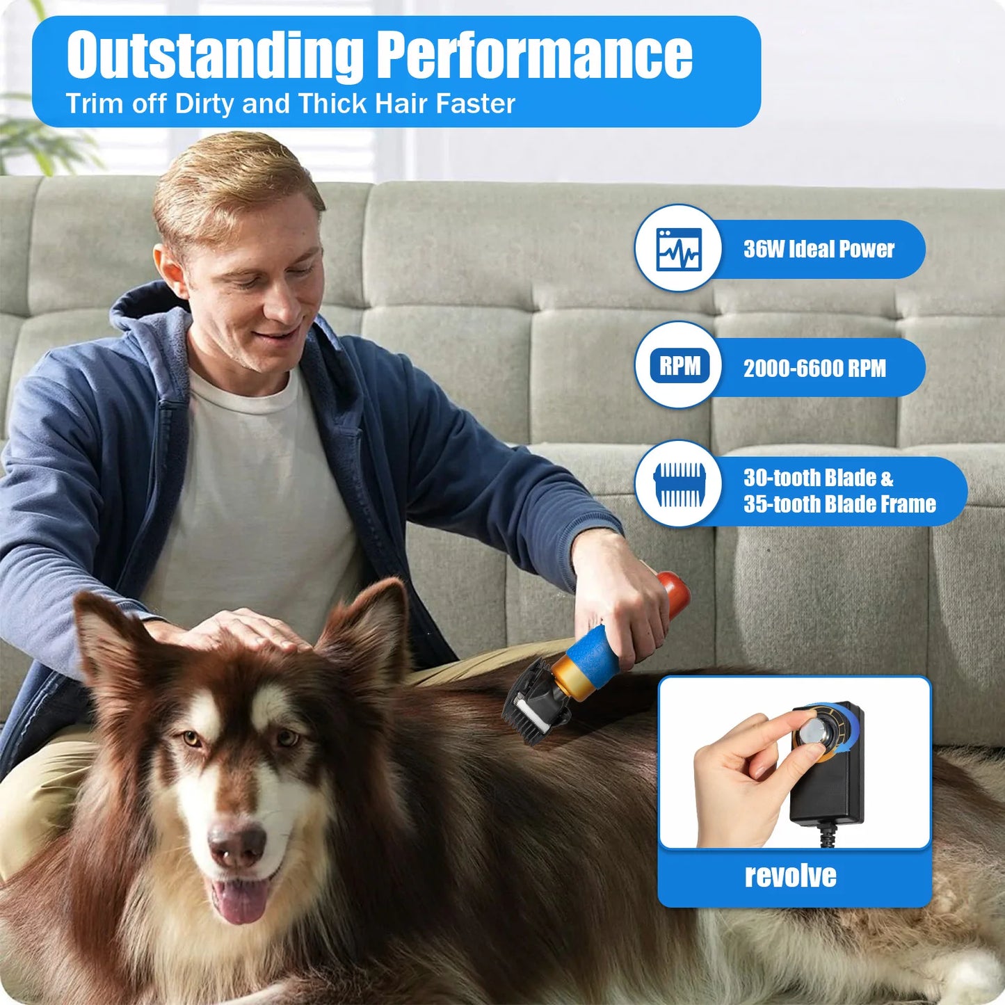 Electric Animal Fur Shears For Sheep Goat Dog Rabbit Grooming