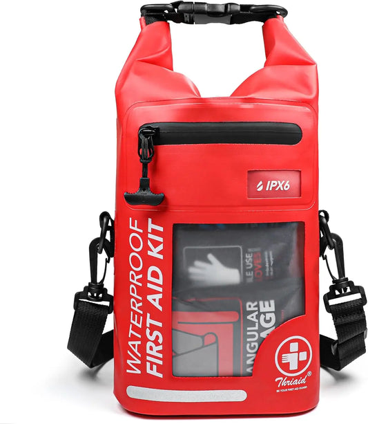 Waterproof First Aid Kit 250-Piece With Reflective Dry Bag