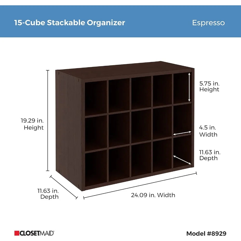 15 Cube Stackable Storage Organizer For Shoes Bags And Crafts