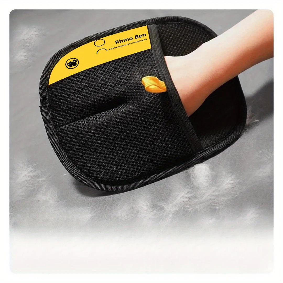 Pet Hair Removal Gloves Double Sided Grooming Anti Shedding Tools