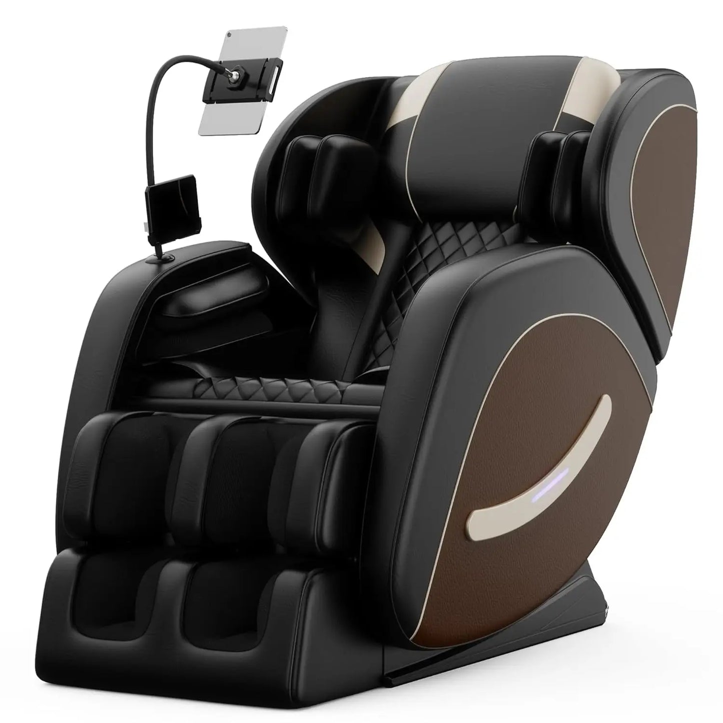 Zero Gravity Leather Massage Chair With Auto Modes And Airbags