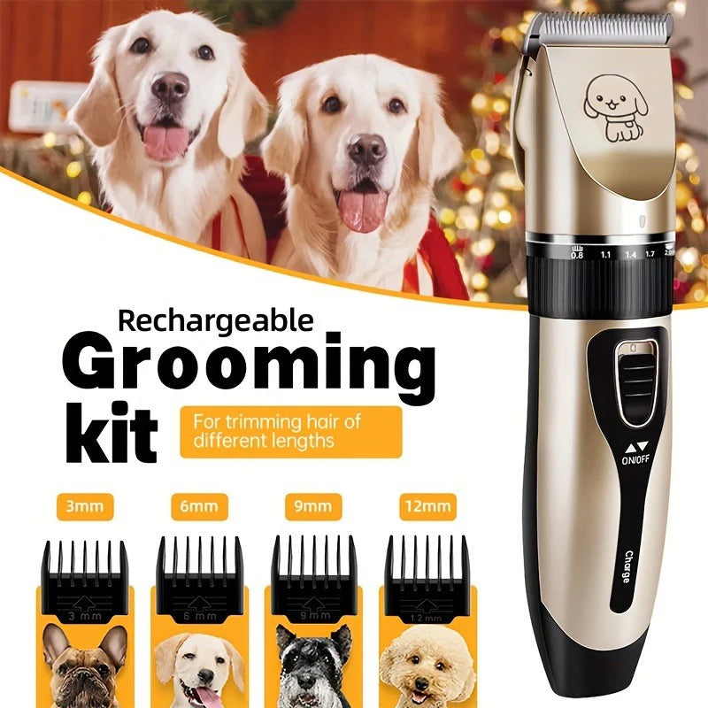 SHUYU Pet Hair Trimmer Kit Electric Precision Clippers For Dogs Cats