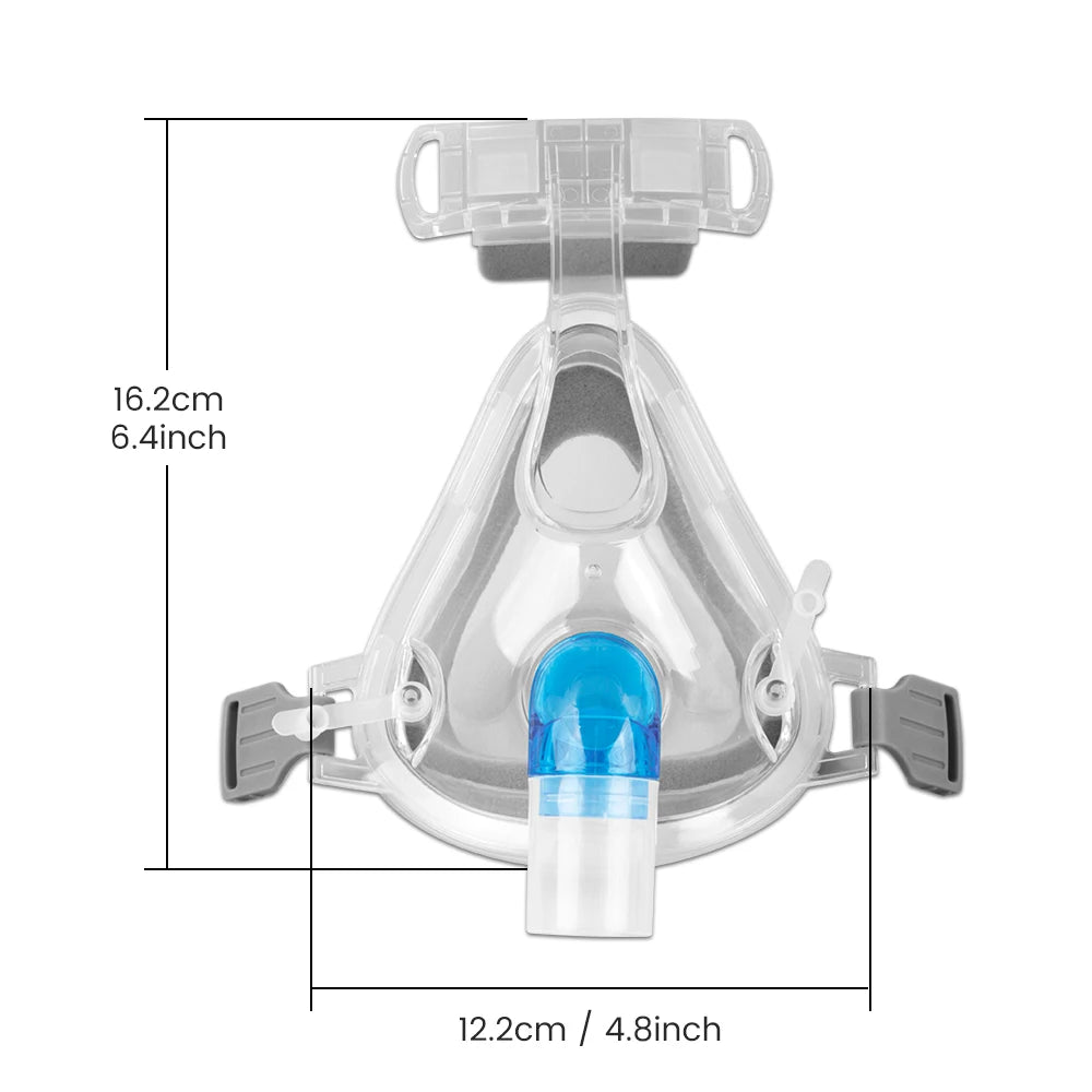 CPAP Apnea Mask For Auto Breathing Full Face Nasal Headgear